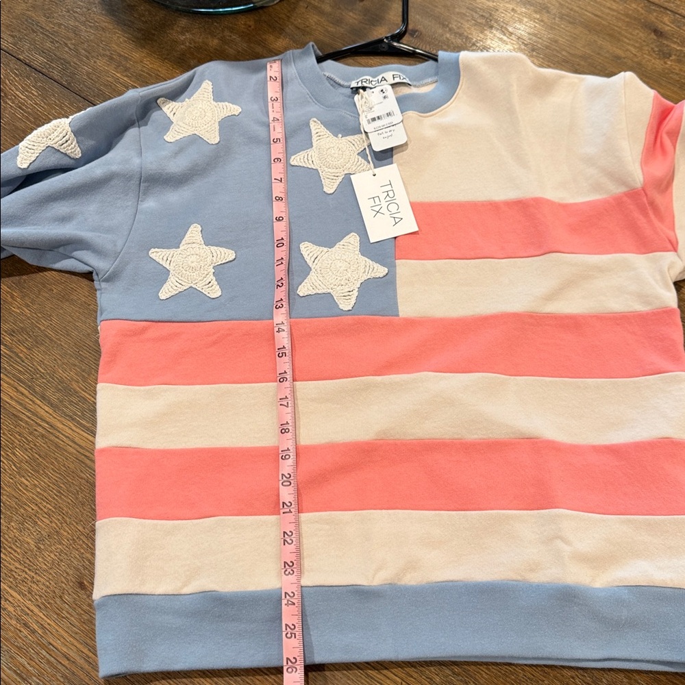 Tricia Fix flag Sweatshirt - Picture 5 of 5